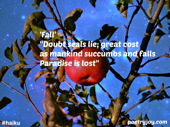 apple ~ fall haiku image pin