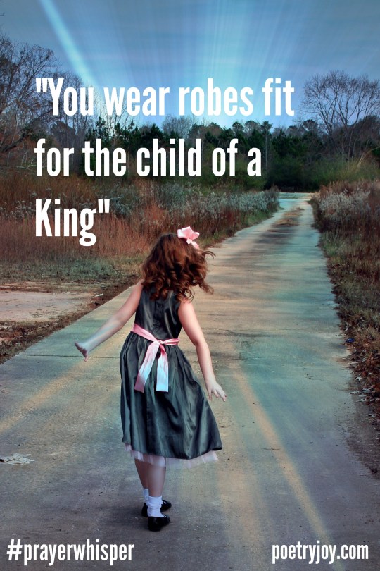 girl wearing robes fit for the child of a King ~ PJ new identity file image pin