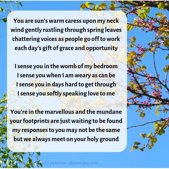 opportunity - sensing presence poem excerpt (C) joylenton @poetryjoy.com