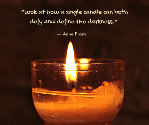 light - Anne Frank quote about light - candle - @poetryjoy.com