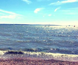 wave - beach - boots - sea - seeking to stay buoyant in life's choppy waters - (C) joylenton @poetryjoy.com