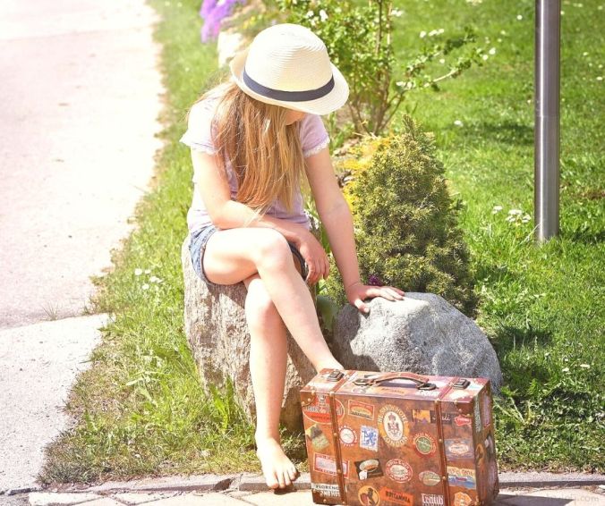 waiting - girl sitting by the roadside - when desire gives way to deeper surrender @poetryjoy.com