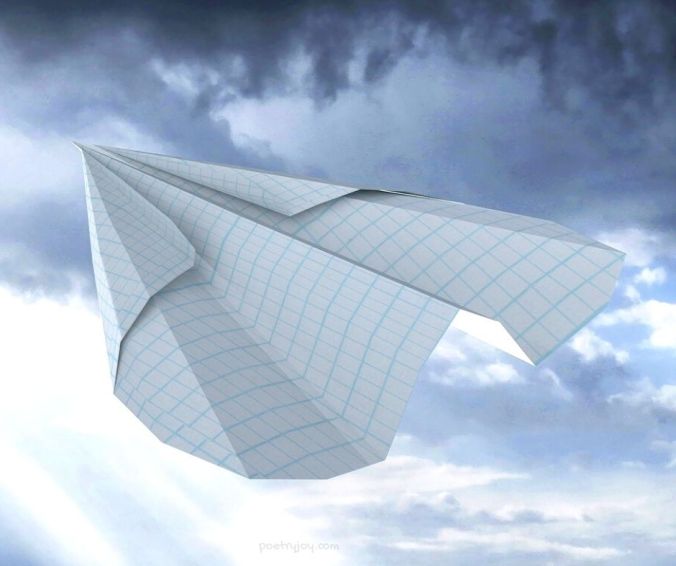 prayer - paper aeroplane - it makes a greater difference than we know - Joy Lenton @poetryjoy.com